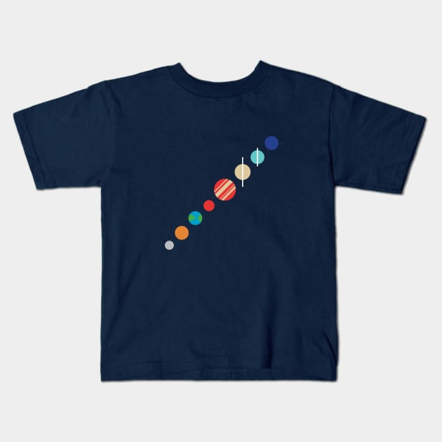 Systematic Solar System Kids T-Shirt by Jahshyewuh